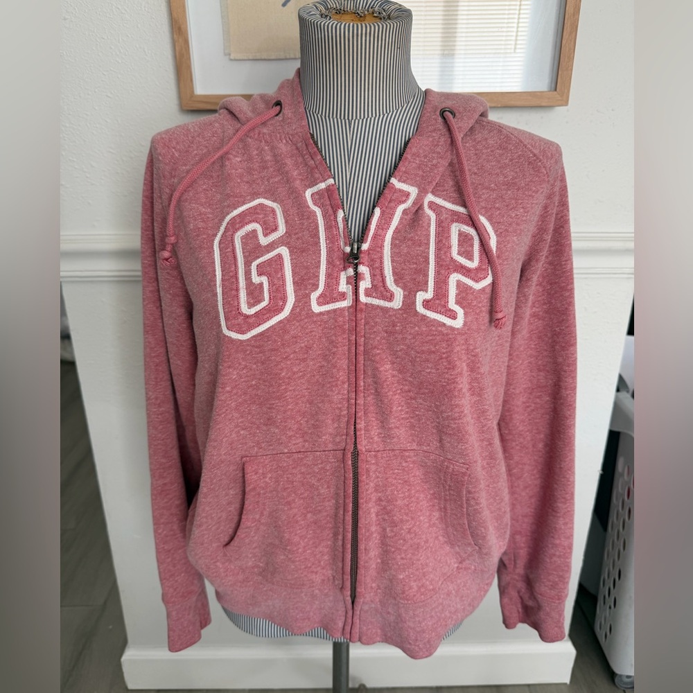 GAP Heathered Pink Hoodie